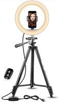 UBeesize 10" Selfie Ring Light with 50"