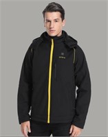 Ororo MEN'S HEATED JACKET - BLACK & GOLD size