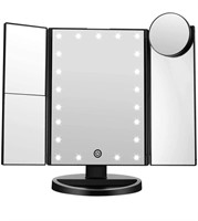 FASCINATE Trifold Led Lighted Makeup Mirror,