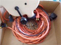 Extension Cord w/Wall Basket