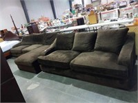 8 ft Chesterfield and sectional set 123 inches
