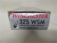 20 Rounds Winchester 325 WSM