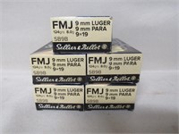 250 Rounds Sellier & Ballot 9mmL FMJ