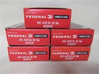 250 Rounds Federal .380 Auto