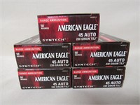 250 Rounds American Eagle Syntech .45ACP