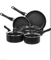 AMAZON BASICS NON-STICK 8-PIECE COOKWARE SET POTS