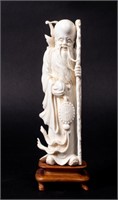 Antique / Vintage Carved Ivory Shoulao