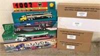 8 mixed toy Gas trucks