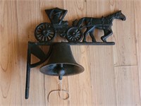 Cast Iron Horse & Carriage Dinner Bell