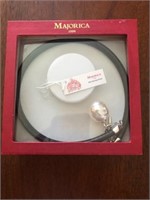 Majorica sterling silver necklace in box