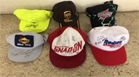 Signed NASCAR hats