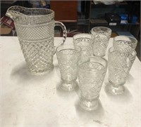 Wexford pitcher and glass set