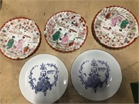 Lot of Asian and Praha plates