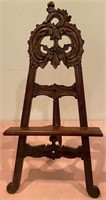 193 - CARVED WOOD TABLE TOP EASEL 24.5"H