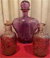 193 - LOT OF 3 COLLECTOR BOTTLES