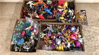 Toys, figures, parts lot