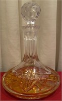 193 - LOVELY CRYSTAL DECANTER 10"H