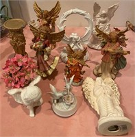 193 - MIXED LOT OF ANGEL FIGURINES