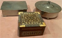 193 - 3 UNUSUAL TRINKET BOXES