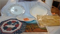 Servings dishes and placemat s