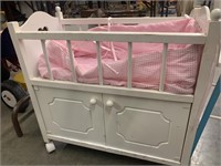 DOLL CRADLE WITH STORAGE