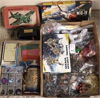 Lighters, Stein, miniature figures, airplane kits