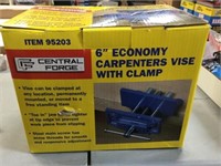 CENTRAL FORCE 6" CARPENTERS VISE WITH CLAMP
