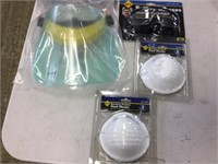 FACE SHIELD, SAFETY GOGGLES, DUST MASKS