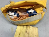 BAG WITH LATEX GLOVE & SPRAY BOTTLE NOZZLES