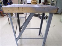 Industrial Table, Wood Top
