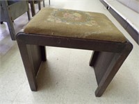 Vintage French Country Needle Point Foot Rest
