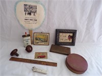 Vintage Items,Door Knobs,Vint Tins,Vtg Ruler