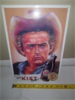 James Dean Soda Pop Advertisement Sign/Made in