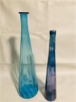 Retro Glass Vases/Lg.20.5”,Small 17”