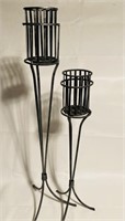 Decorative Floor Candle Holders/36”&27”