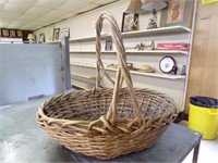 Very Large Wicker Carry Basket