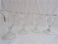 Fountainware Clear Footed Sundae Glasses