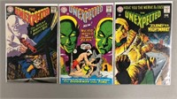 The Unexpected #105,106,107 comic books lot