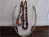 Beaded Wood Necklaces