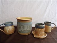 Glazed Pottery Set
