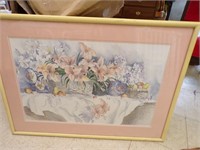 Signed Dorthy Shoemaker Floral Splender Print