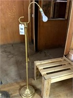 Brass Floor Lamp Stand (No Shade)