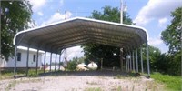 Metal Carport 25 Feet x 22 Feet x 9 Feet NOTE One