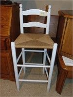 Rush Seat Bar Stool