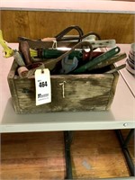 Old Wooden Box, Ice Hooks, Antique Nail Puller