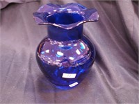 Cobalt blue 6 3/4" vase