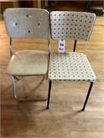 2 Vintage Chairs, Vinyl Covers