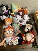 COLLECTION OF ROCKY AND BULLWINKLE STUFFED PEOPLE