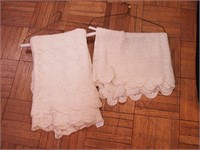Two crocheted tablecloths: 64" x 100"