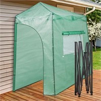 9'x4' Portable Lean to Walk-in Greenhouse